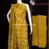 Maheshwari silk handloom woven unstitched 3 pc suit