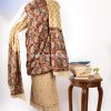 Kalamkari Handblock Print Cotton Unstitched Suit Set