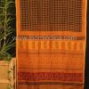 CHANDERI HANDBLOCK PRINTED SAREE SR CH 348