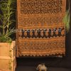 CHANDERI HANDBLOCK PRINTED SAREE SR CH 349