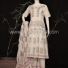 (KBD)mul cotton handblocked bagh print anarkali  kurta with palazzo and dupatta